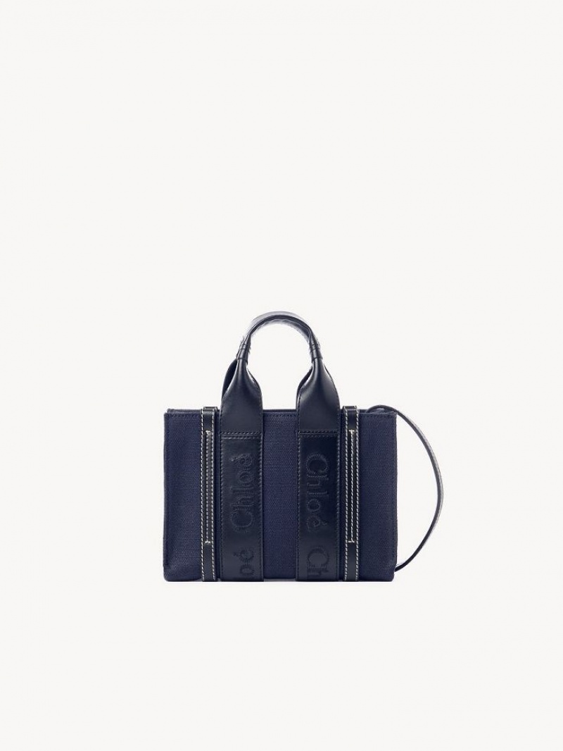 Torebki Małe Chloe Woody Tote 4 Jasny Niebieskie | CHE-SR13699